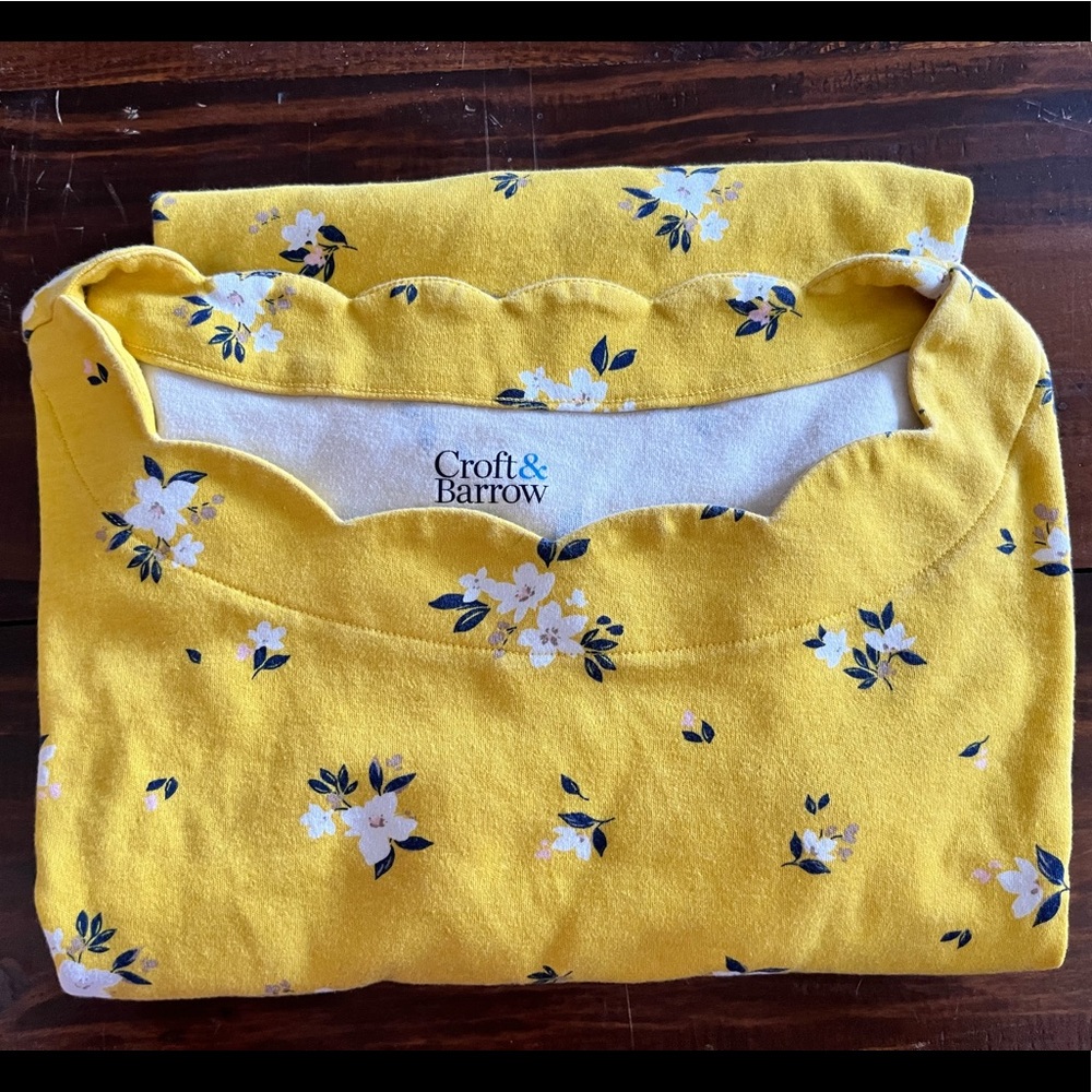 Yellow Floral Top size XXL